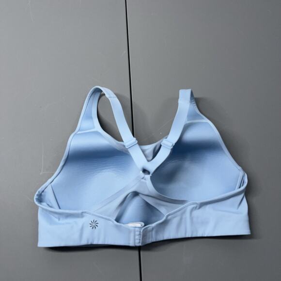 Athleta Advance Sports Bra B-G Women's 36B Oasis Blue Hook Back Racer Back - Picture 4 of 10